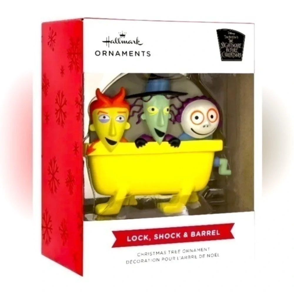 Hallmark Disney The Nightmare Before Christmas Lock, Shock and Barrel Ornament